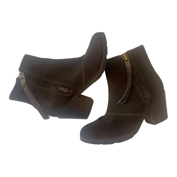 Bussola Women’s Brown Suede Smog Joust Ankle Booties size 6 M - Picture 5 of 11